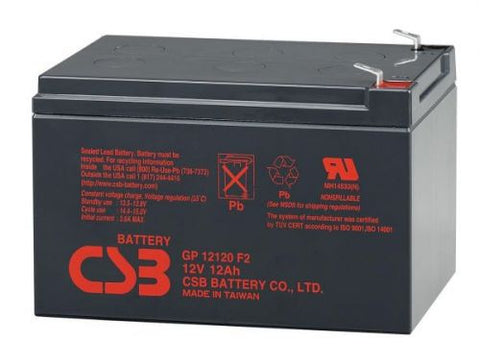 CSB GP12120F2 Battery - 12 Volt 12Amp Hour